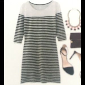 Under Skies Marlow Striped knit sweater dress, Med